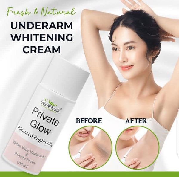 Organa Touch Private Glow Underarm Whitening Cream - Advanced Brightening Formula (100ml)