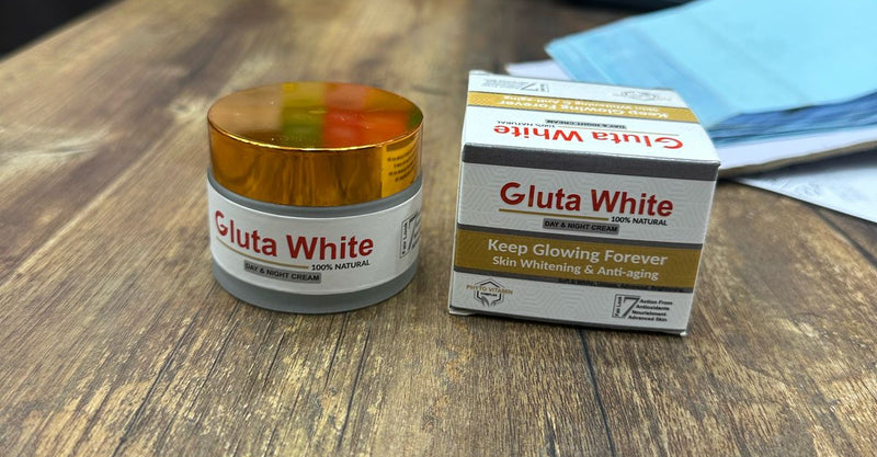 Gluta White Extreme Whitening & Anti-Aging Cream – Day & Night Formula for Radiant Skin