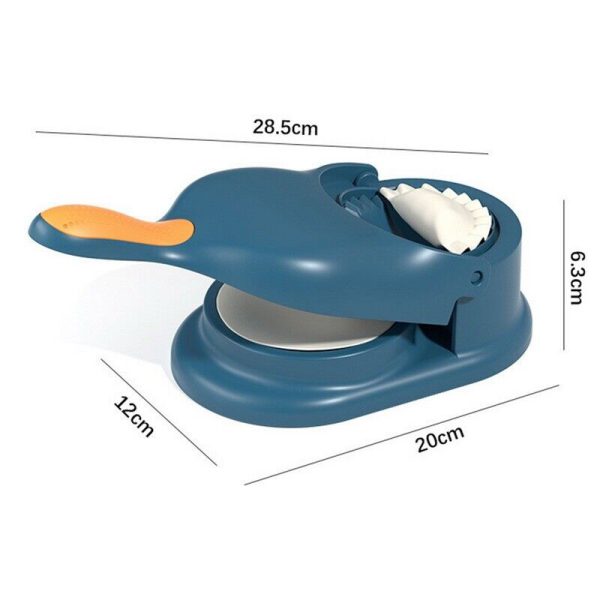 2-in-1 Dumpling & Samosa Maker with Mould and Dishwashing Rug (Random Color)